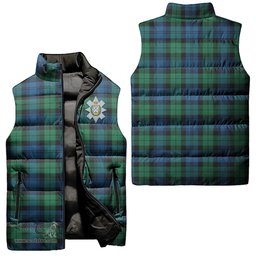Scottish Black Watch Ancient Clan Tartan Puffer Vest, Family Crest Plaid Sleeveless Down Jacket Scottish Plaid Tartan Plaid - ScotsTee - scotstee.com