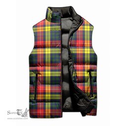 Scottish Dewar Tartan Tartan Puffer Vest, Tartan Plaid Sleeveless Down Jacket Scottish Plaid Tartan Plaid - ScotsTee - scotstee.com