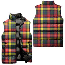 Scottish Dewar Tartan Tartan Puffer Vest, Tartan Plaid Sleeveless Down Jacket Scottish Plaid Tartan Plaid - ScotsTee - scotstee.com