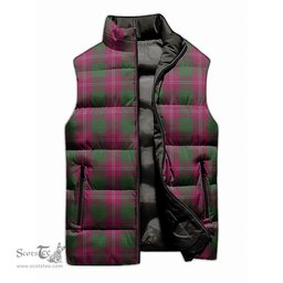 Scottish Crawford Tartan Tartan Puffer Vest, Tartan Plaid Sleeveless Down Jacket Scottish Plaid Tartan Plaid - ScotsTee - scotstee.com