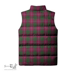 Scottish Crawford Tartan Tartan Puffer Vest, Tartan Plaid Sleeveless Down Jacket Scottish Plaid Tartan Plaid - ScotsTee - scotstee.com