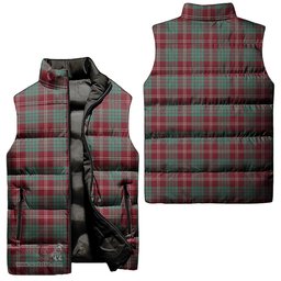Scottish Crawford Modern Tartan Tartan Puffer Vest, Tartan Plaid Sleeveless Down Jacket Scottish Plaid Tartan Plaid - ScotsTee - scotstee.com