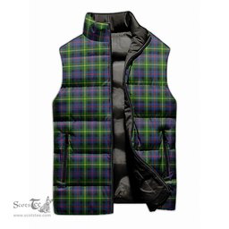 Scottish Farquharson Modern Tartan Tartan Puffer Vest, Tartan Plaid Sleeveless Down Jacket Scottish Plaid Tartan Plaid - ScotsTee - scotstee.com