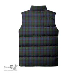 Scottish Fletcher Clan Tartan Puffer Vest, Family Crest Plaid Sleeveless Down Jacket Scottish Plaid Tartan Plaid - ScotsTee - scotstee.com