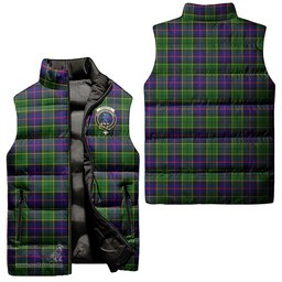Scottish Forsyth Modern Clan Tartan Puffer Vest, Family Crest Plaid Sleeveless Down Jacket Scottish Plaid Tartan Plaid - ScotsTee - scotstee.com