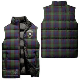 Scottish Cunningham Hunting Clan Tartan Puffer Vest, Family Crest Plaid Sleeveless Down Jacket Scottish Plaid Tartan Plaid - ScotsTee - scotstee.com