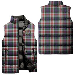 Scottish Fraser Red Dress Clan Tartan Puffer Vest, Family Crest Plaid Sleeveless Down Jacket Scottish Plaid Tartan Plaid - ScotsTee - scotstee.com
