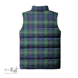 Scottish Davidson of Tulloch Tartan Tartan Puffer Vest, Tartan Plaid Sleeveless Down Jacket Scottish Plaid Tartan Plaid - ScotsTee - scotstee.com