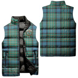 Scottish Ferguson Ancient Clan Tartan Puffer Vest, Family Crest Plaid Sleeveless Down Jacket Scottish Plaid Tartan Plaid - ScotsTee - scotstee.com