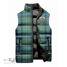 Scottish Ferguson Ancient Clan Tartan Puffer Vest, Family Crest Plaid Sleeveless Down Jacket Scottish Plaid Tartan Plaid - ScotsTee - scotstee.com
