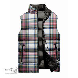Scottish Dennistoun Tartan Tartan Puffer Vest, Tartan Plaid Sleeveless Down Jacket Scottish Plaid Tartan Plaid - ScotsTee - scotstee.com