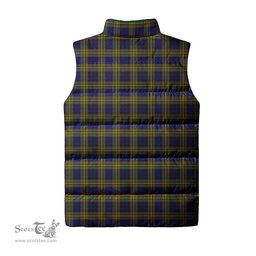 Scottish Clelland Modern Tartan Tartan Puffer Vest, Tartan Plaid Sleeveless Down Jacket Scottish Plaid Tartan Plaid - ScotsTee - scotstee.com