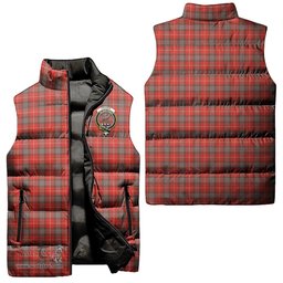 Scottish Fraser Weathered Clan Tartan Puffer Vest, Family Crest Plaid Sleeveless Down Jacket Scottish Plaid Tartan Plaid - ScotsTee - scotstee.com