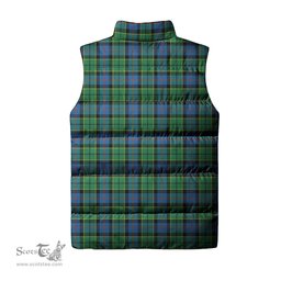 Scottish Forsyth Ancient Tartan Tartan Puffer Vest, Tartan Plaid Sleeveless Down Jacket Scottish Plaid Tartan Plaid - ScotsTee - scotstee.com