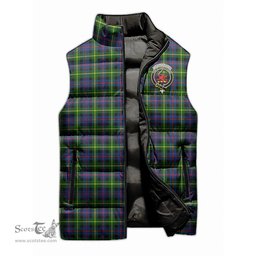 Scottish Farquharson Modern Clan Tartan Puffer Vest, Family Crest Plaid Sleeveless Down Jacket Scottish Plaid Tartan Plaid - ScotsTee - scotstee.com