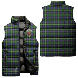 Scottish Farquharson Modern Clan Tartan Puffer Vest, Family Crest Plaid Sleeveless Down Jacket Scottish Plaid Tartan Plaid - ScotsTee - scotstee.com