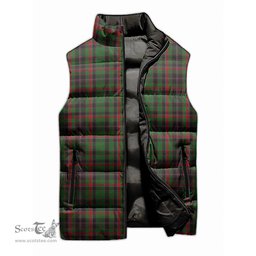 Scottish Cumming Hunting Tartan Tartan Puffer Vest, Tartan Plaid Sleeveless Down Jacket Scottish Plaid Tartan Plaid - ScotsTee - scotstee.com