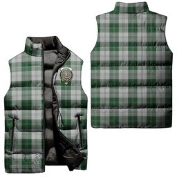 Scottish Erskine Green Clan Tartan Puffer Vest, Family Crest Plaid Sleeveless Down Jacket Scottish Plaid Tartan Plaid - ScotsTee - scotstee.com