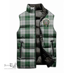 Scottish Erskine Green Clan Tartan Puffer Vest, Family Crest Plaid Sleeveless Down Jacket Scottish Plaid Tartan Plaid - ScotsTee - scotstee.com