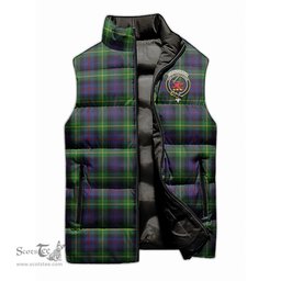 Scottish Farquharson Clan Tartan Puffer Vest, Family Crest Plaid Sleeveless Down Jacket Scottish Plaid Tartan Plaid - ScotsTee - scotstee.com