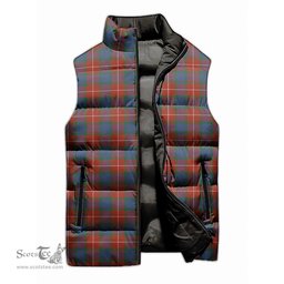 Scottish Fraser Ancient Tartan Tartan Puffer Vest, Tartan Plaid Sleeveless Down Jacket Scottish Plaid Tartan Plaid - ScotsTee - scotstee.com