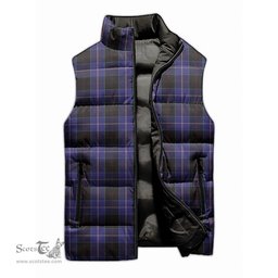 Scottish Dunlop Tartan Tartan Puffer Vest, Tartan Plaid Sleeveless Down Jacket Scottish Plaid Tartan Plaid - ScotsTee - scotstee.com