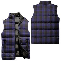 Scottish Dunlop Tartan Tartan Puffer Vest, Tartan Plaid Sleeveless Down Jacket Scottish Plaid Tartan Plaid - ScotsTee - scotstee.com