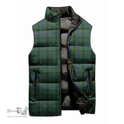 Scottish Davidson Tartan Tartan Puffer Vest, Tartan Plaid Sleeveless Down Jacket Scottish Plaid Tartan Plaid - ScotsTee - scotstee.com