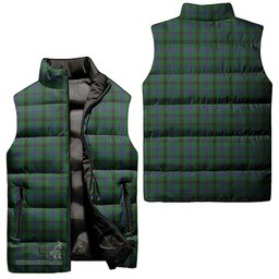 Scottish Davidson Tartan Tartan Puffer Vest, Tartan Plaid Sleeveless Down Jacket Scottish Plaid Tartan Plaid - ScotsTee - scotstee.com