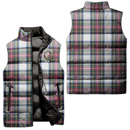 Scottish Dennistoun Clan Tartan Puffer Vest, Family Crest Plaid Sleeveless Down Jacket Scottish Plaid Tartan Plaid - ScotsTee - scotstee.com