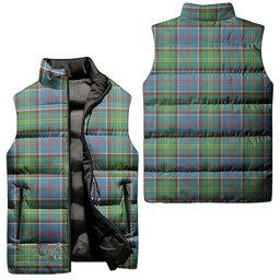 Scottish Colville Tartan Tartan Puffer Vest, Tartan Plaid Sleeveless Down Jacket Scottish Plaid Tartan Plaid - ScotsTee - scotstee.com