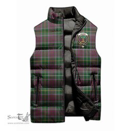Scottish Crosbie Clan Tartan Puffer Vest, Family Crest Plaid Sleeveless Down Jacket Scottish Plaid Tartan Plaid - ScotsTee - scotstee.com