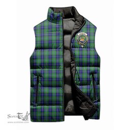 Scottish Douglas Clan Tartan Puffer Vest, Family Crest Plaid Sleeveless Down Jacket Scottish Plaid Tartan Plaid - ScotsTee - scotstee.com