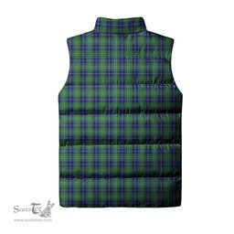 Scottish Douglas Clan Tartan Puffer Vest, Family Crest Plaid Sleeveless Down Jacket Scottish Plaid Tartan Plaid - ScotsTee - scotstee.com