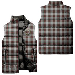 Scottish Fraser Dress Clan Tartan Puffer Vest, Family Crest Plaid Sleeveless Down Jacket Scottish Plaid Tartan Plaid - ScotsTee - scotstee.com