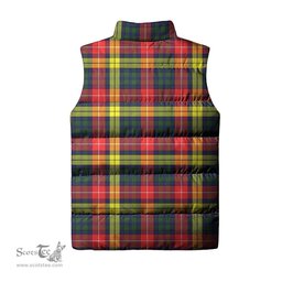 Scottish Dewar Clan Tartan Puffer Vest, Family Crest Plaid Sleeveless Down Jacket Scottish Plaid Tartan Plaid - ScotsTee - scotstee.com
