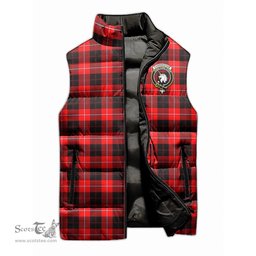 Scottish Cunningham Modern Clan Tartan Puffer Vest, Family Crest Plaid Sleeveless Down Jacket Scottish Plaid Tartan Plaid - ScotsTee - scotstee.com
