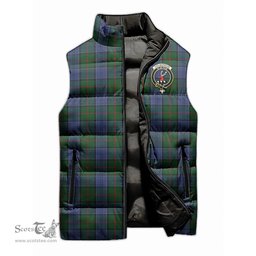 Scottish Colquhoun Clan Tartan Puffer Vest, Family Crest Plaid Sleeveless Down Jacket Scottish Plaid Tartan Plaid - ScotsTee - scotstee.com