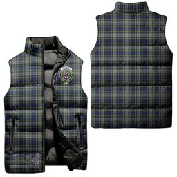 Scottish Davidson of Tulloch Dress Clan Tartan Puffer Vest, Family Crest Plaid Sleeveless Down Jacket Scottish Plaid Tartan Plaid - ScotsTee - scotstee.com