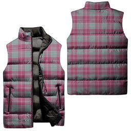 Scottish Crawford Ancient Tartan Tartan Puffer Vest, Tartan Plaid Sleeveless Down Jacket Scottish Plaid Tartan Plaid - ScotsTee - scotstee.com