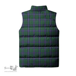 Scottish Douglas Green Tartan Tartan Puffer Vest, Tartan Plaid Sleeveless Down Jacket Scottish Plaid Tartan Plaid - ScotsTee - scotstee.com