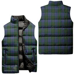 Scottish Colquhoun Tartan Tartan Puffer Vest, Tartan Plaid Sleeveless Down Jacket Scottish Plaid Tartan Plaid - ScotsTee - scotstee.com
