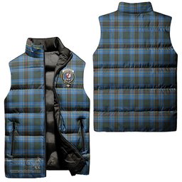 Scottish Cockburn Modern Clan Tartan Puffer Vest, Family Crest Plaid Sleeveless Down Jacket Scottish Plaid Tartan Plaid - ScotsTee - scotstee.com