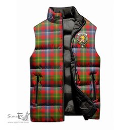 Scottish Forrester Clan Tartan Puffer Vest, Family Crest Plaid Sleeveless Down Jacket Scottish Plaid Tartan Plaid - ScotsTee - scotstee.com
