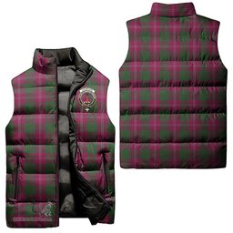 Scottish Crawford Clan Tartan Puffer Vest, Family Crest Plaid Sleeveless Down Jacket Scottish Plaid Tartan Plaid - ScotsTee - scotstee.com