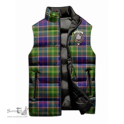 Scottish Dalrymple Clan Tartan Puffer Vest, Family Crest Plaid Sleeveless Down Jacket Scottish Plaid Tartan Plaid - ScotsTee - scotstee.com