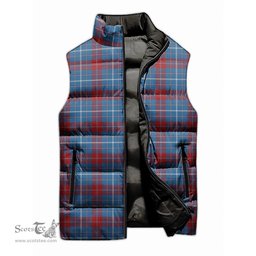 Scottish Frame Tartan Tartan Puffer Vest, Tartan Plaid Sleeveless Down Jacket Scottish Plaid Tartan Plaid - ScotsTee - scotstee.com