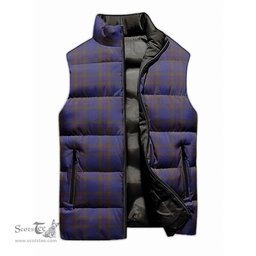Scottish Elliot Tartan Tartan Puffer Vest, Tartan Plaid Sleeveless Down Jacket Scottish Plaid Tartan Plaid - ScotsTee - scotstee.com