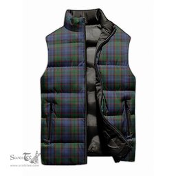 Scottish Fletcher Tartan Tartan Puffer Vest, Tartan Plaid Sleeveless Down Jacket Scottish Plaid Tartan Plaid - ScotsTee - scotstee.com