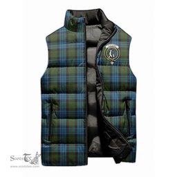 Scottish Fletcher of Dunans Clan Tartan Puffer Vest, Family Crest Plaid Sleeveless Down Jacket Scottish Plaid Tartan Plaid - ScotsTee - scotstee.com